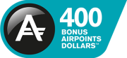 400 bonus Airpoints Dollars™. 