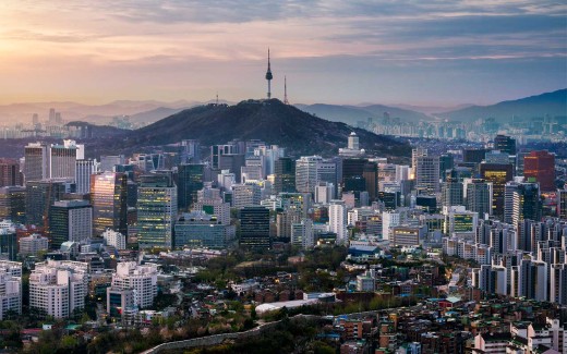 The N Seoul Tower in Nam Mountain, Seoul, Korea