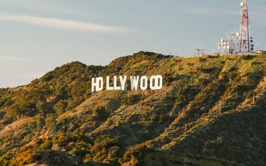 The Hollywood Sign in Hollywood, Los Angeles
