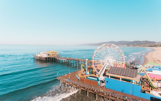 Santa Monica Pier in Los Angeles, California