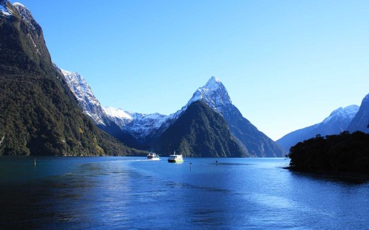 Milford Sound in Southland, New Zealand
