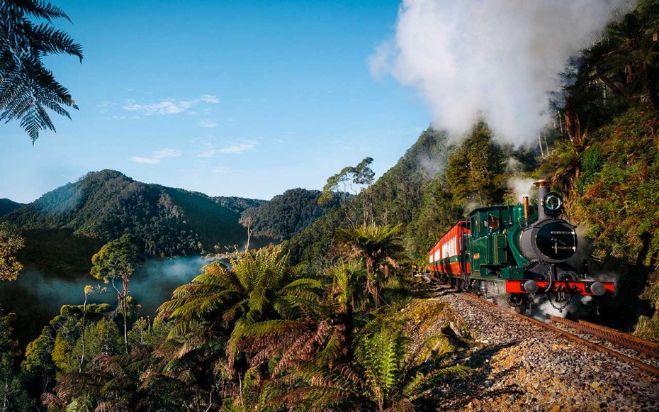 The West Coast Wilderness Railway in Hobart, Tasmania