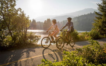Bike trail in Whistler, Vancouver Canada