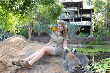 Bindi Irwin at Australia Zoo, Sunshine Coast, Australia. 
