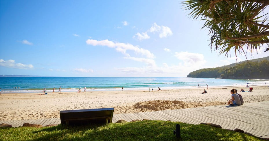 Noosa Main Beach, Sunshine Coast, Australia. 