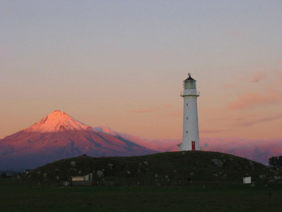 Cape Egmont lighthouse, New Zealand. 