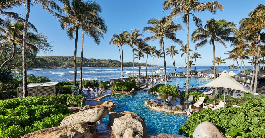Resort pools, Hawaii, United States. 