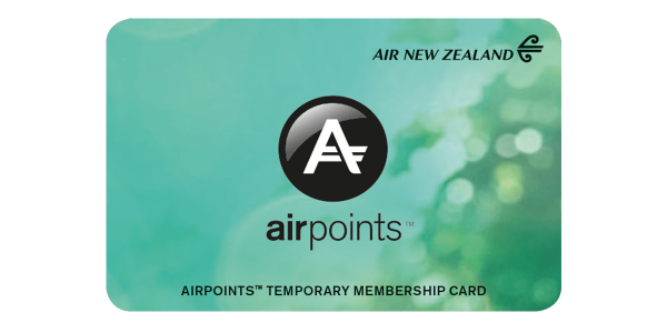 Airpoints temp card