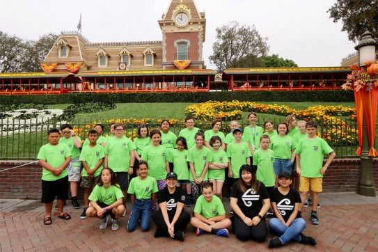 Koru care Northland branch - group at Disneyland