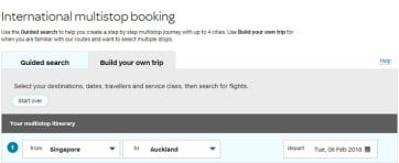 How to do a multistop booking, Air New Zealand